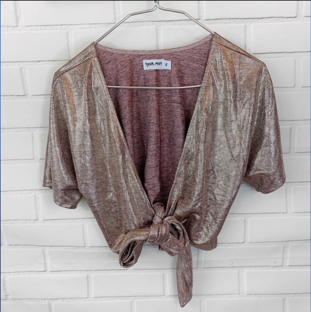 Tigermist Tie Top